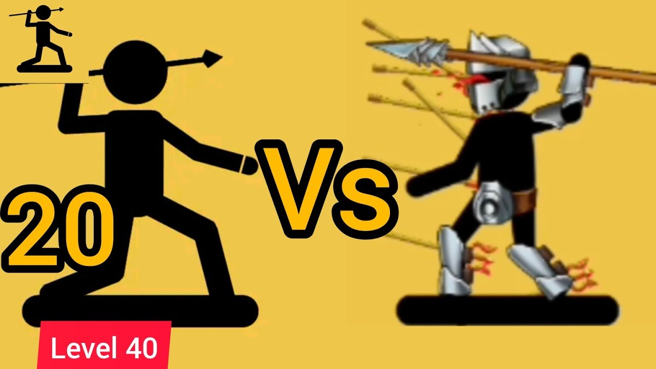 The Spearman Gameplay - BOSS FIGHT - Part 20 Level 40 Stickman Android & ios Gameplay