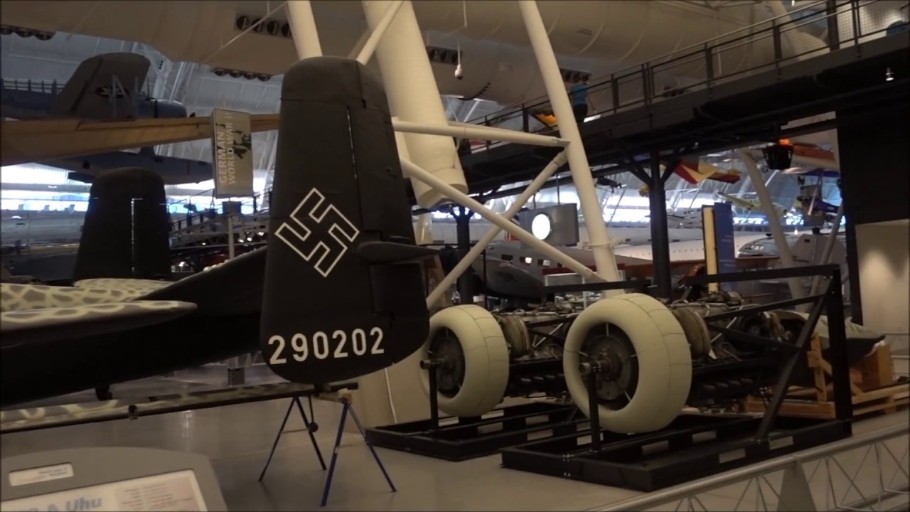 German WWII aircraft at the Steven F. Udvar-Hazy Center, United States.