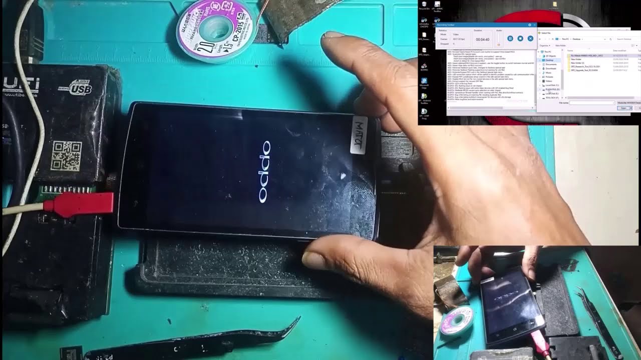 oppo r831k mentok logo. repleace emmc neo3 with skhynix  jdbc