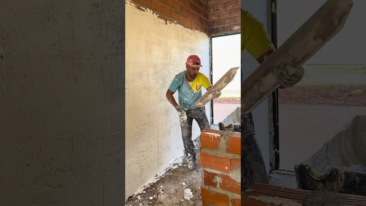 Como é feito o revestimento de gesso na parede um serviço rápido livre de mass corrida