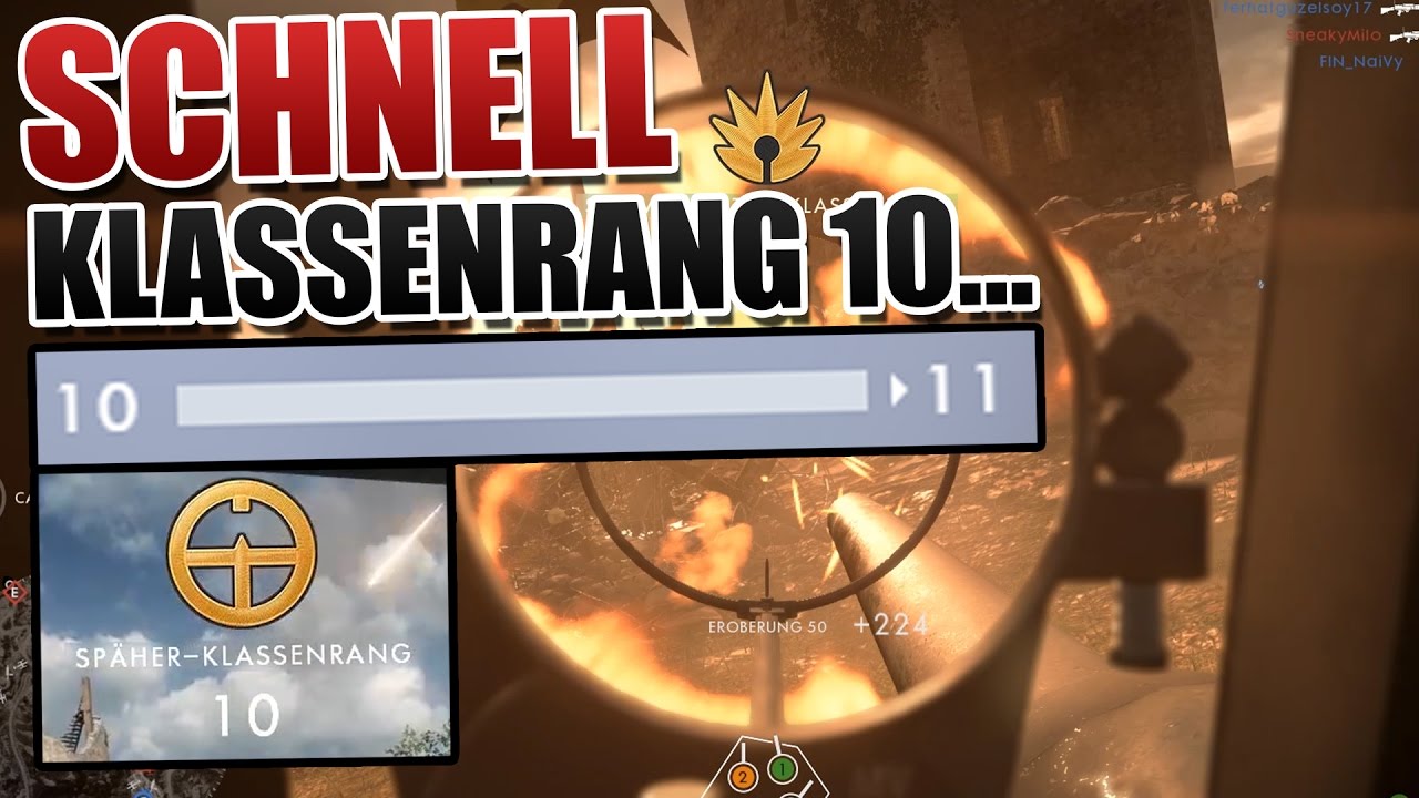 Klassenrang schneller leveln... Battlefield 1