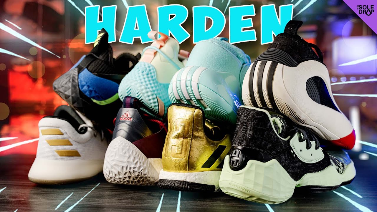 Обзор ВСЕХ баскетбольных кроссовок Adidas HARDEN! Какие лучшие?!