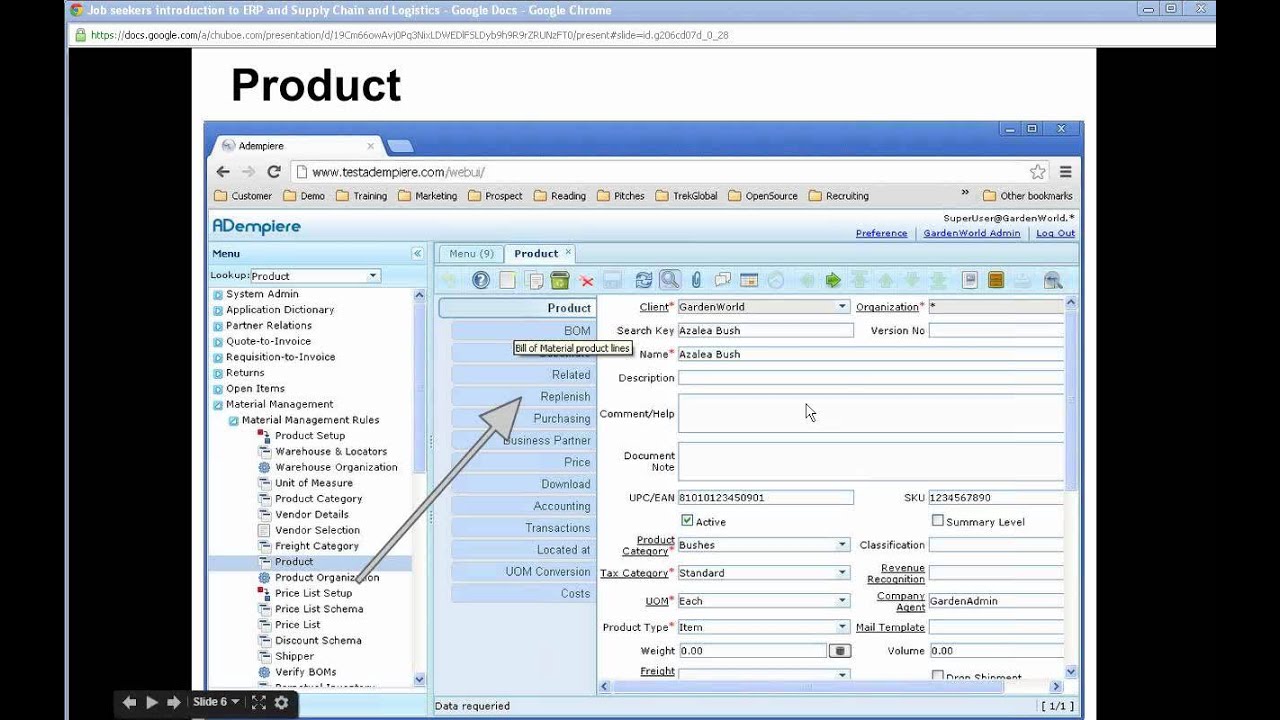 Job seekers Introduction to ERP and Supply Chain and Logistics