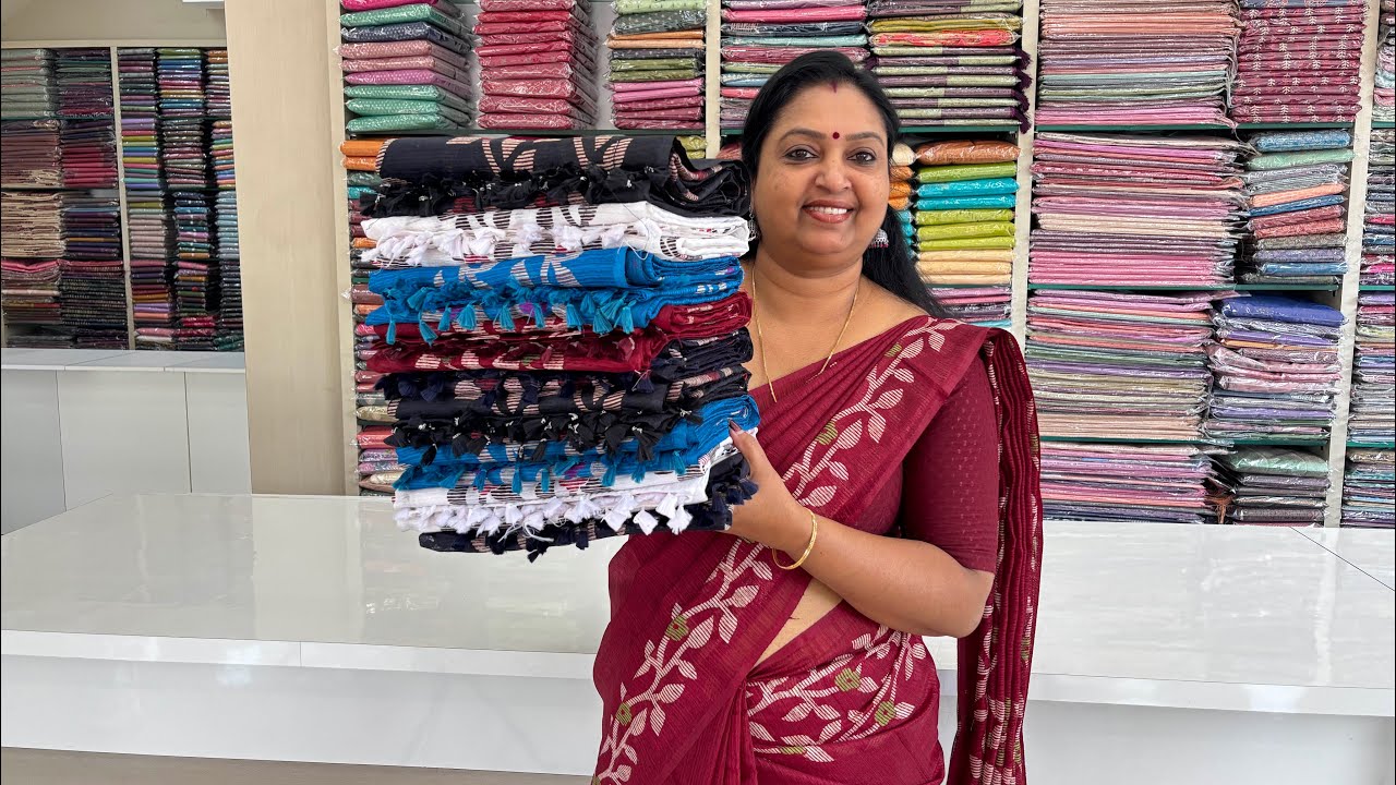 699- Free Shipping വീണ്ടും വീണ്ടും ചോദിച്ച Green silk Flower Design Saree Restock വന്നുട്ടോ