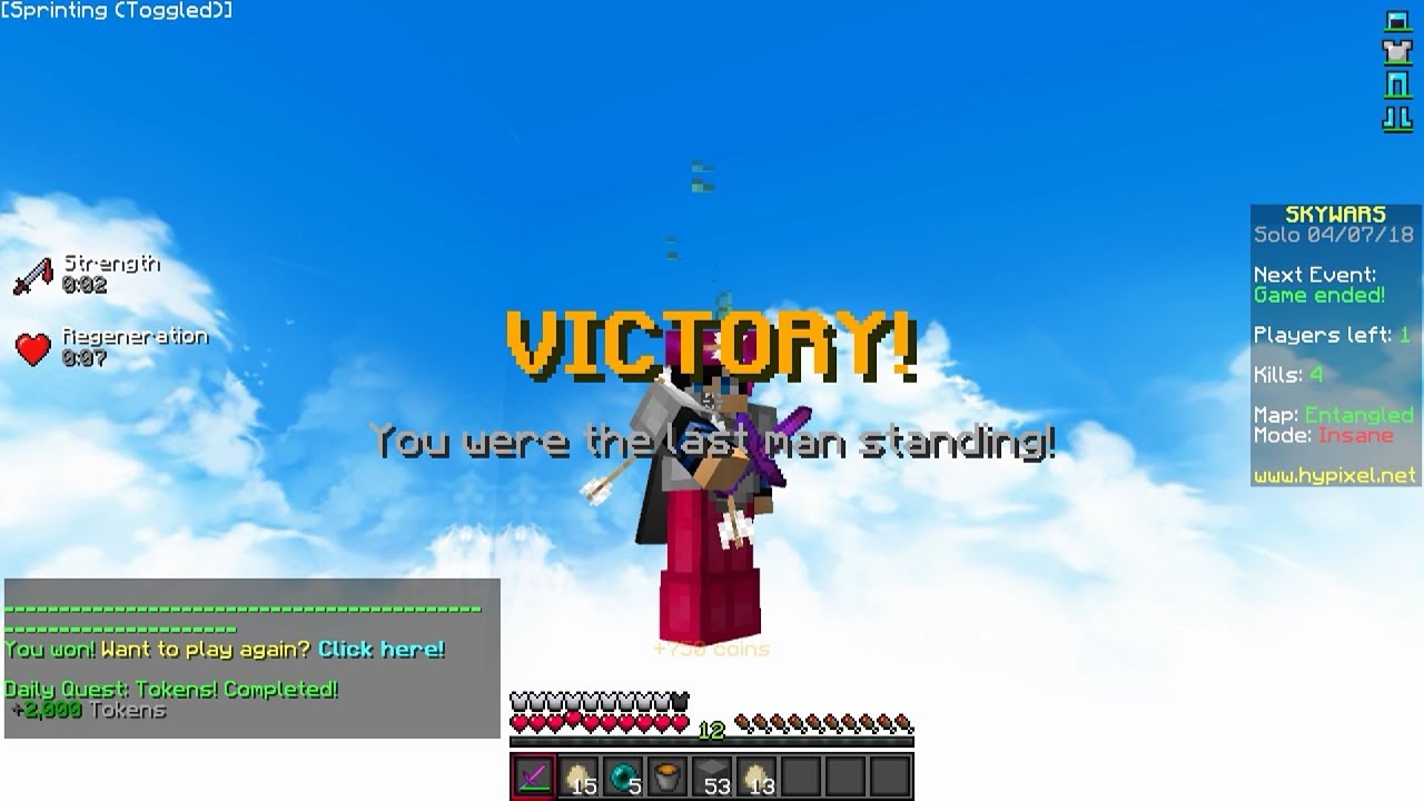best minecraft pvper plays Hypixel Skywars