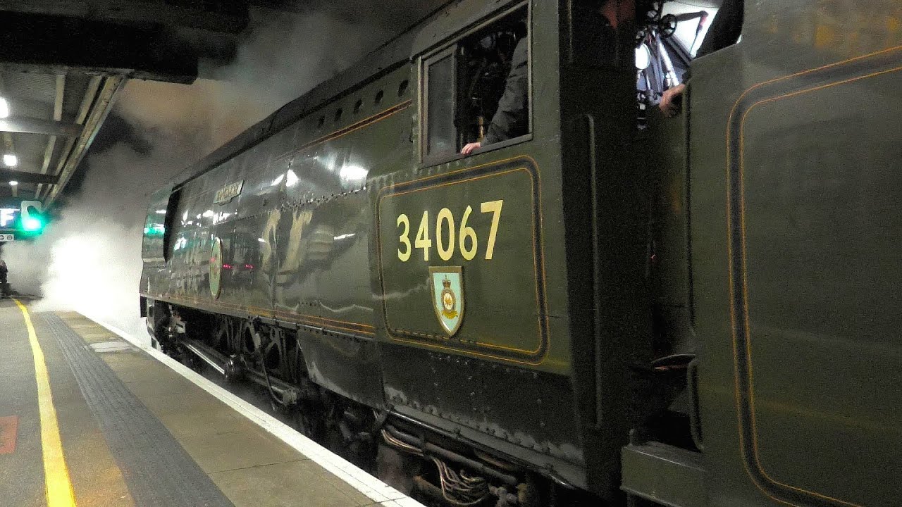 SR Pacific No. 34067 'Tangmere' at York and Newcastle  -  21st Dec 2024