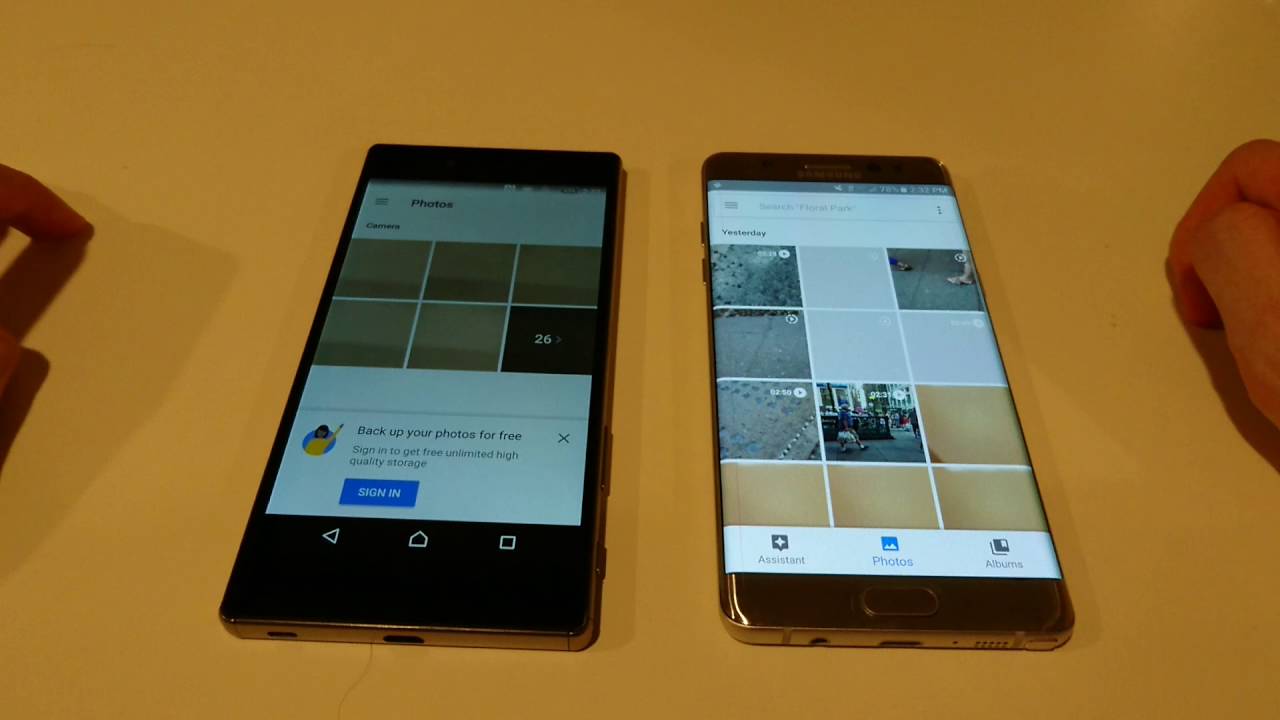 Galaxy Note 7 vs Xperia Z5 Premium Speed Test and Mini Review