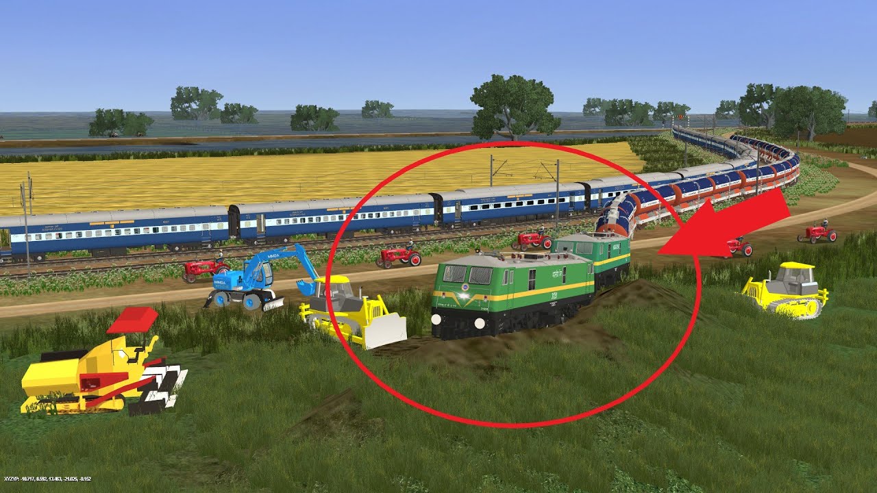 FREIGHT TRAIN DERAILED  || TRAIN ENTERED IN THE FIELDS IN INDIAN RAILWAYS || TRAINZ 12