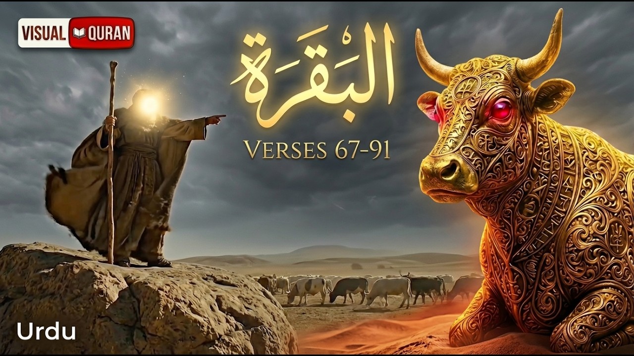 Surah Baqrah 67-91  | Urdu and Hindi | Visual Quran.