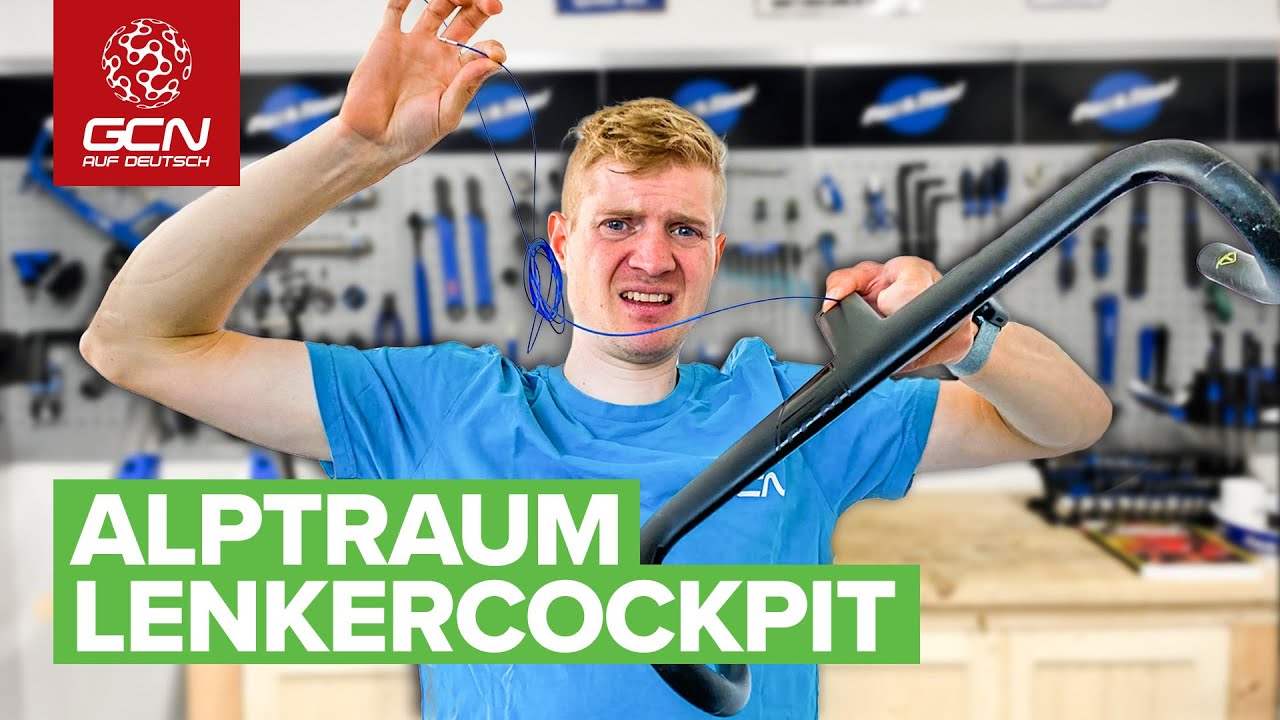 Austausch des integrierten Lenkers oder der Steuerlager am Rennrad bei innenverlegten Zügen