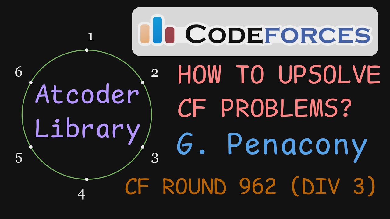 How to solve Codeforces problems using Atcoder Library ft. Div3 1996G Penacony