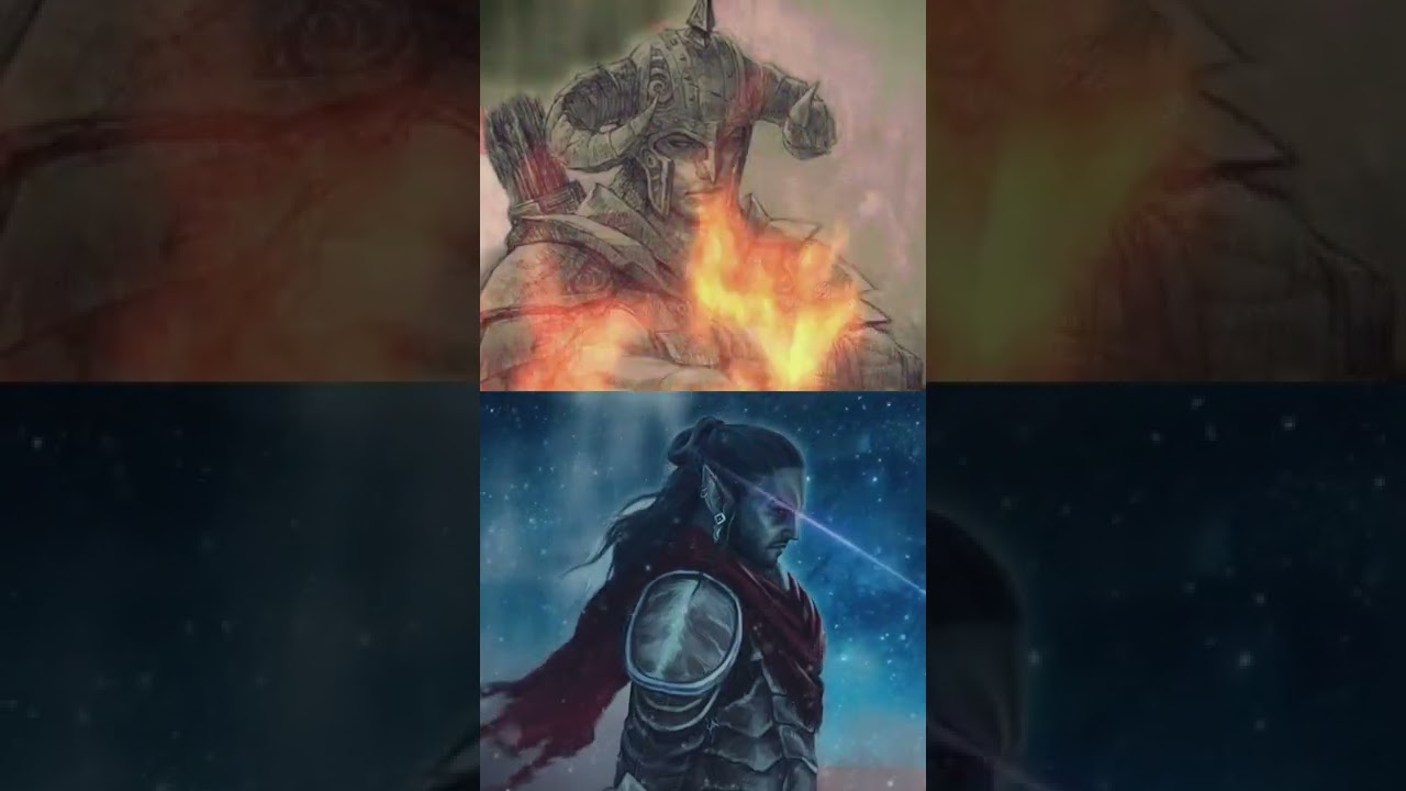 Nerevarine(Chim) Vs Last dragonborn(Lore) #whoisstrongest #shorts #elderscrolls