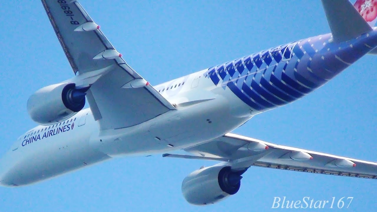 [Carbon Fibre] China Airlines Airbus A350-900 (B-18918) takeoff from KIX/RJBB (Kansai) RWY 06R