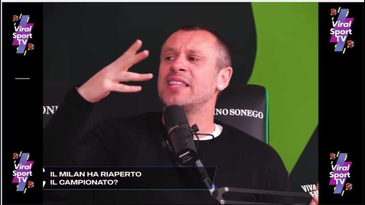 CASSANO FA I COMPLIMENTI AL MILAN DI ALLEGRI PER PA VITTORIA NEL DERBY