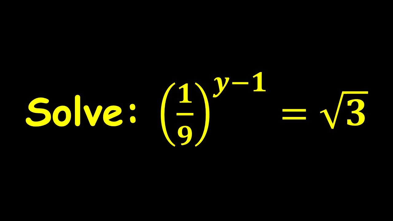 Indices | Exponential Equations | Likely Examination Questions | Maths Center