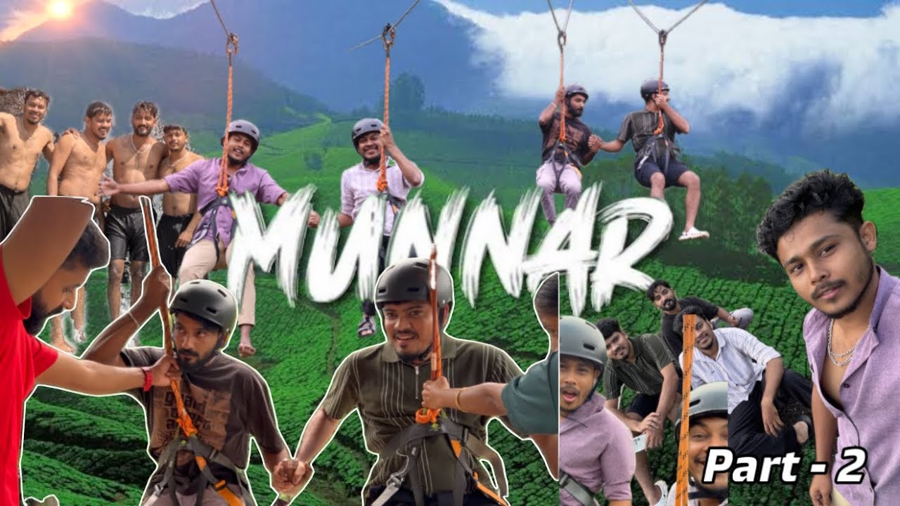 Munnar ZipLine Part-2| Allu vitruchu 🫣 | Kerala | Ruthuwan's view #kerala #ziplineadventure