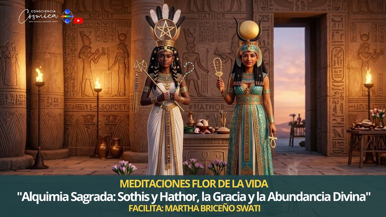 ALQUIMIA SAGRADA SOTHIS & HATOR : LA GRACIA Y LA ABUNDANCIA DIVINA  MEDITACIÓN: MARTHA BRICEÑO SWATI