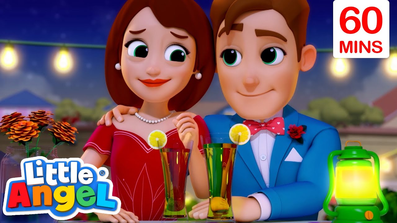 Surprise Dinner Song | Little Angel Sing Along Songs for Kids | Moonbug Kids Karaoke Time