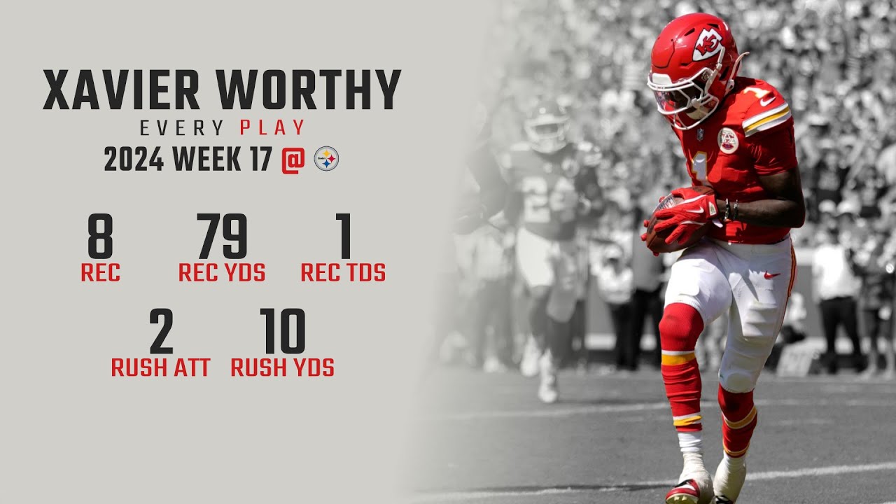 Xavier Worthy Week 17 Replay: Every Target, Catch, and Run @ Pittsburgh Steelers