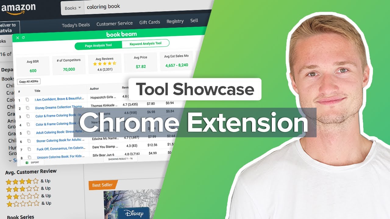 The BookBeam Chrome Extension | BookBeam Tool Walkthrough