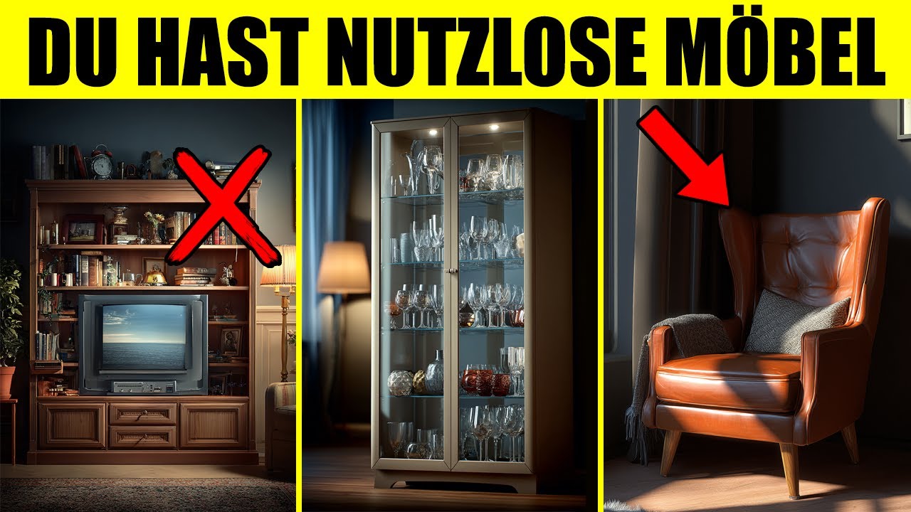Die 10 SCHLECHTESTEN MÖBEL die du IMMER NOCH zu Hause behältst! (sie sind nutzlos) – Minimalismus