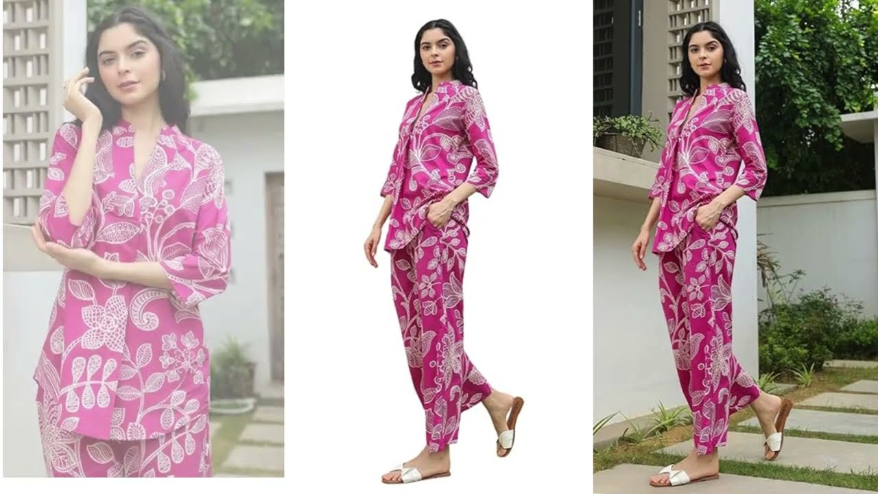 Stylish Printed Cotton Blend Co Ord Set for Women  Casual & Festive Indo Western Outfit
