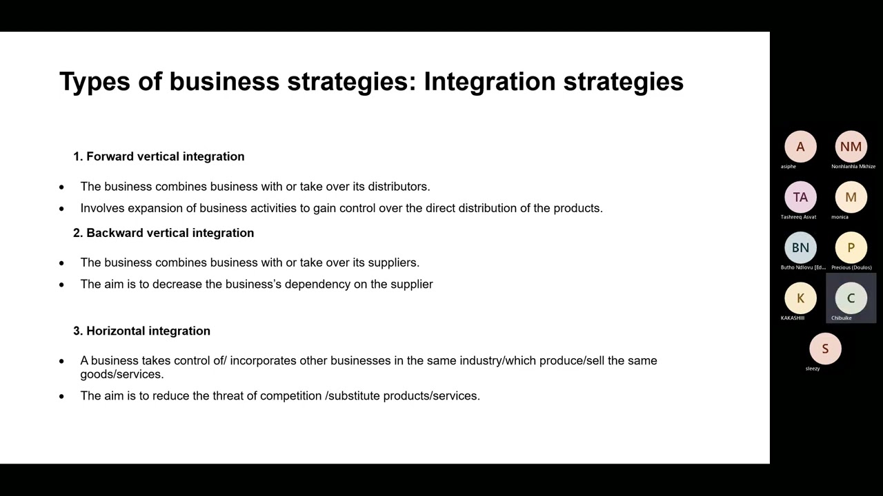 Business Studies Grade 12 Lesson 1 Strategies