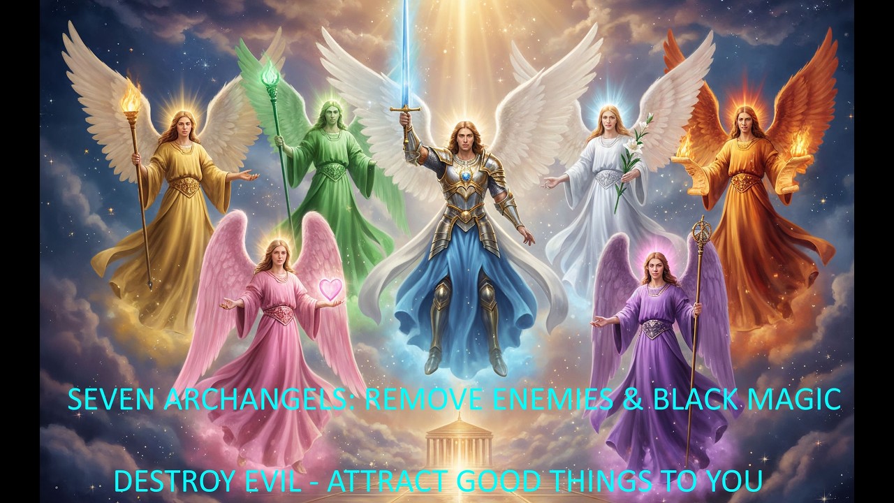963 Hz SEVEN ARCHANGELS: REMOVE ENEMIES AND BLACK MAGIC, DESTROY EVIL - ATTRACT GOOD THINGS TO YOU