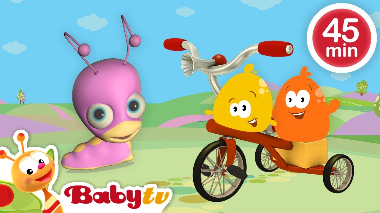 Bicicletas, automóviles, trenes y un rastreador 🚗 | Transporte para niños 🚲 | @BabyTVSP