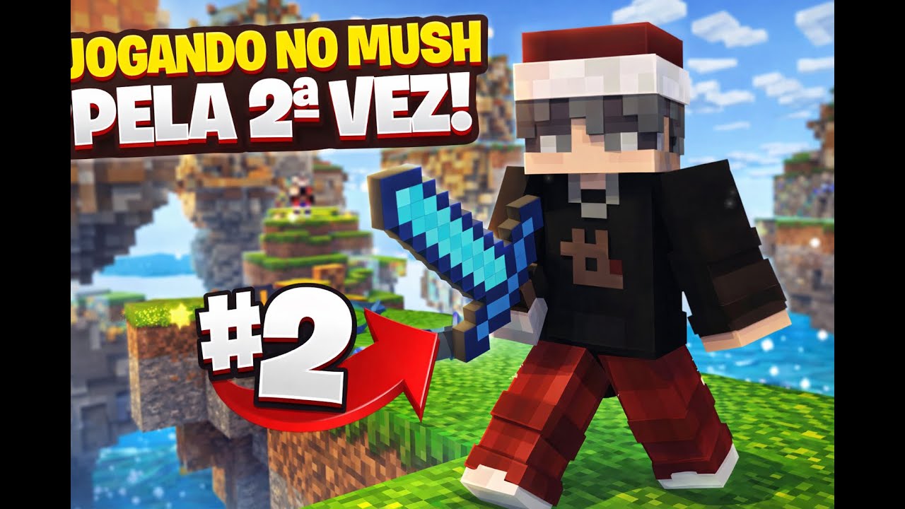 Jogando Bed Wars pela segunda vez no Minecraft 🔥