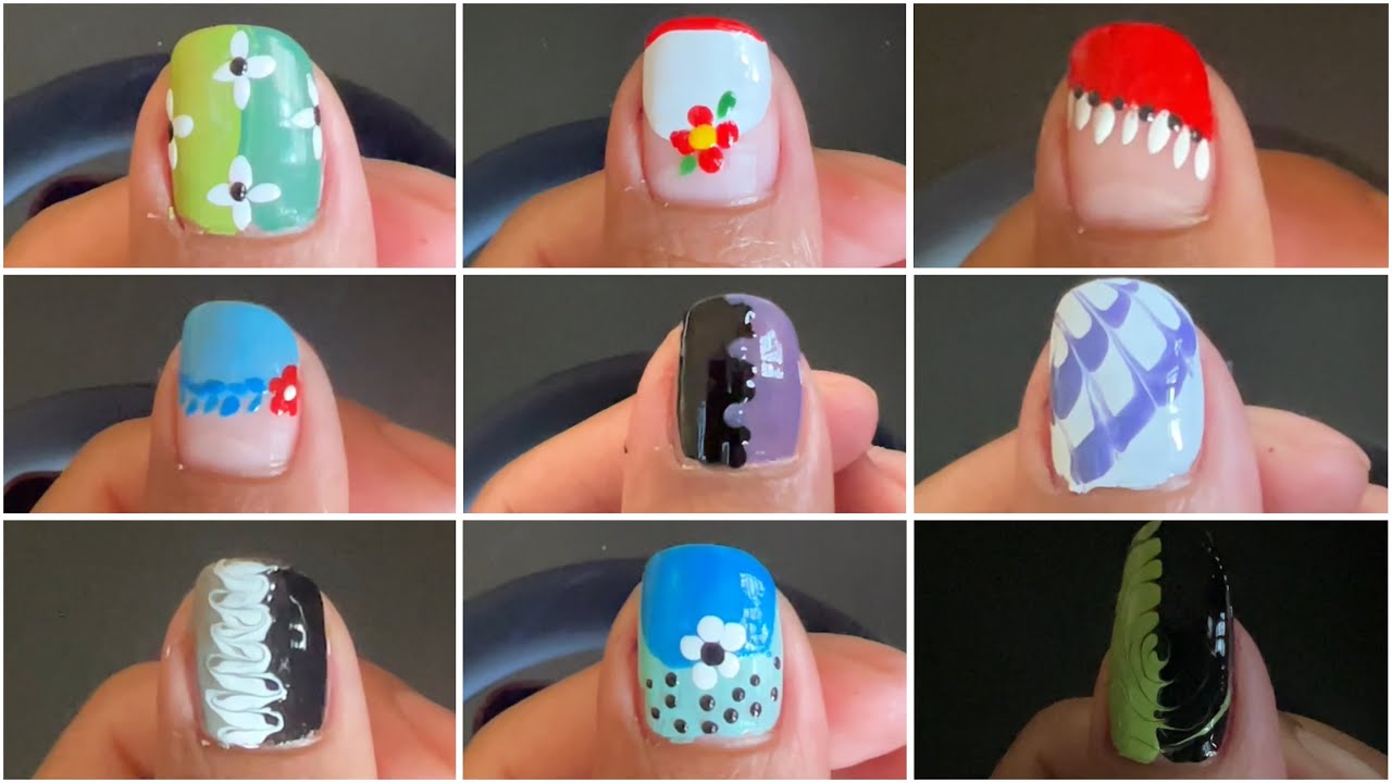 ✨ DIY Nail Art with Household Items 🧷 || Beginners Friendly & Aesthetic Designs 