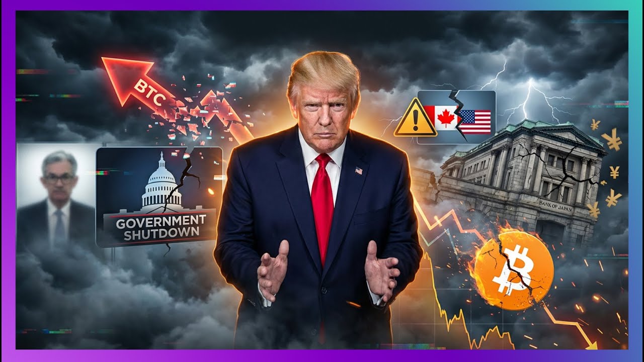 BITCOIN : Risque de shutdown US, TARIFF sur le CANADA et Intervention US sur le YEN ! Soyez prêt !