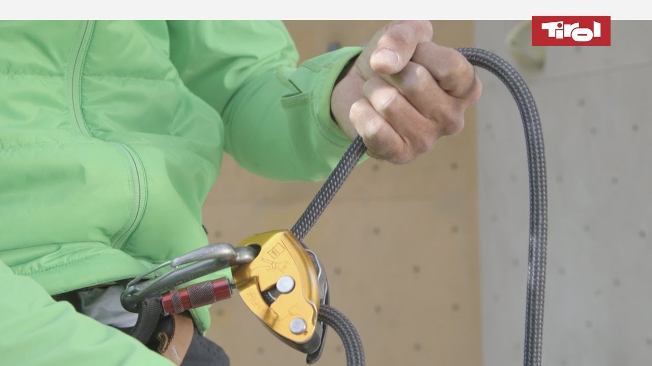 Klettern lernen & Klettertechnik: Sicherungsgeräte klettern🏔