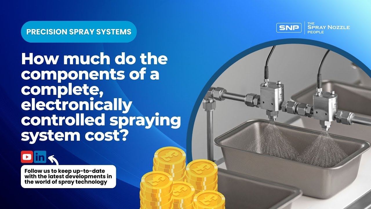 How much do the components of a complete, electronically controlled spraying system cost?