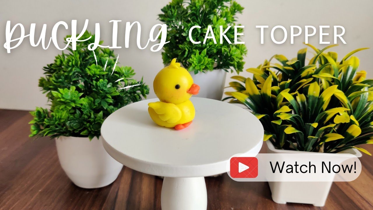 How to Make a Cute Duckling Fondant Topper Easily | No Fancy tools