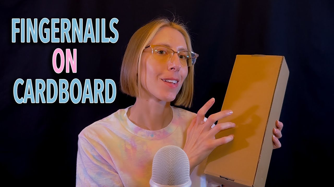 ASMR | Cardboard Scraping - tapping, scratching, no talking