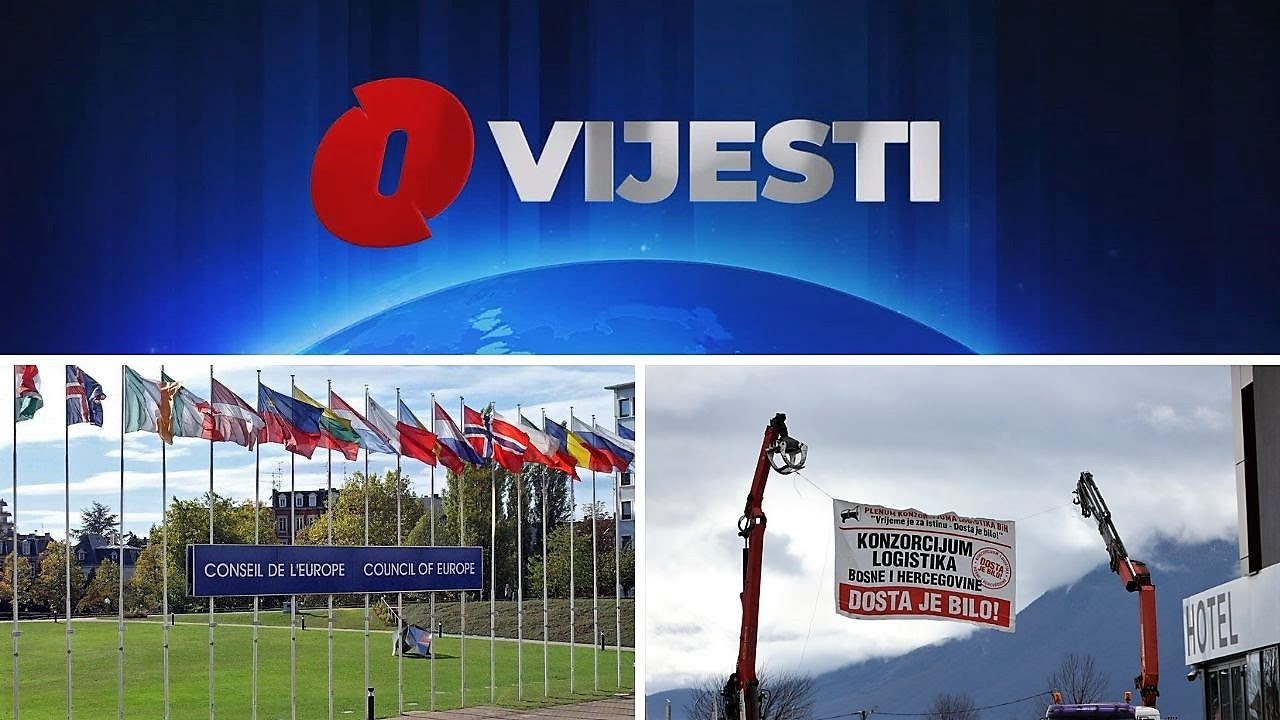 O Vijesti: Vijeće Evrope usvojilo Rezoluciju o BiH / Upozorenje kamionskim prevoznicima u blokadi