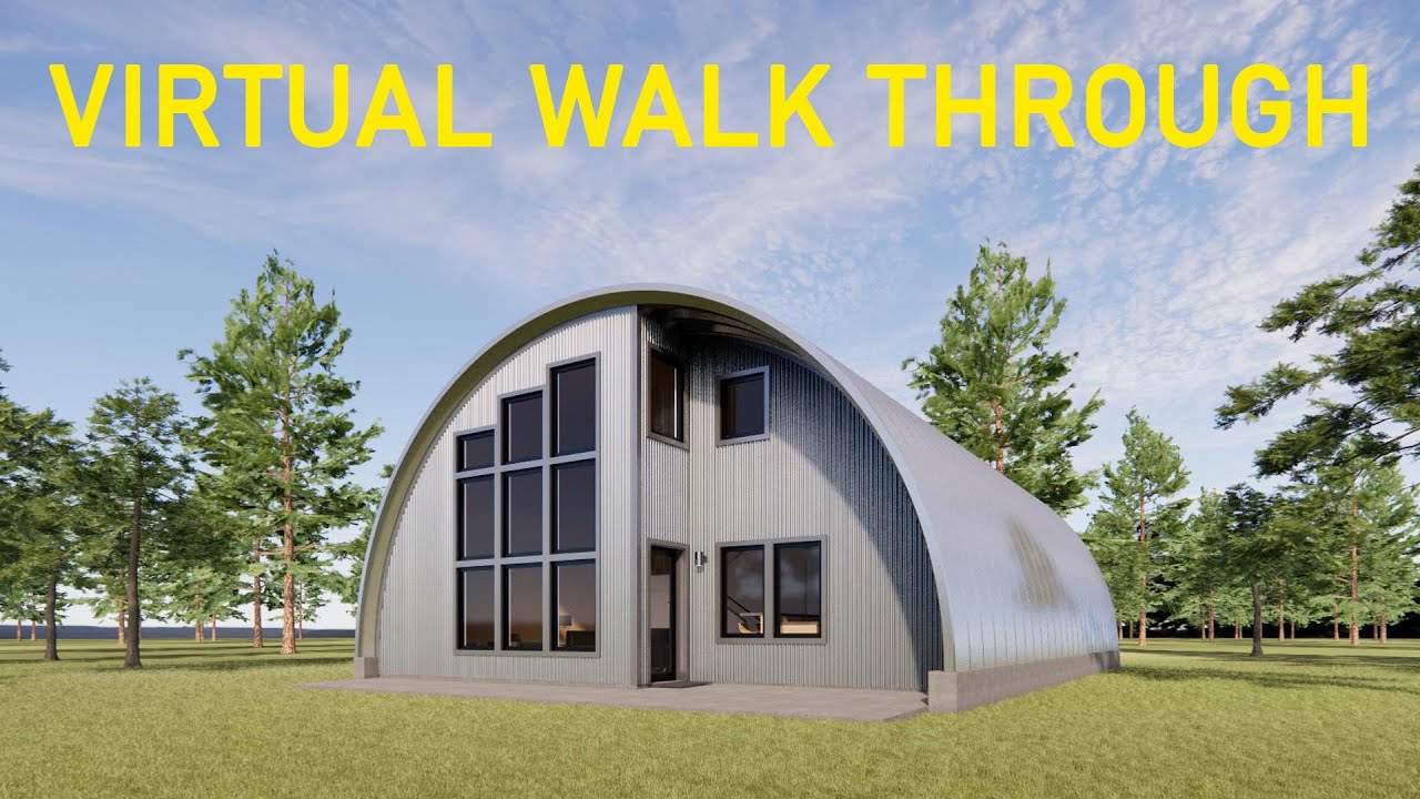 Virtual Walk Through: 3-Bedroom Quonset Hut House (Q35-18 Model Hut)