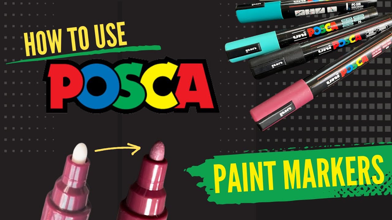 Как использовать маркеры POSCA Paint Markers --- Учебное пособие по акриловым маркерам POSCA Pain...