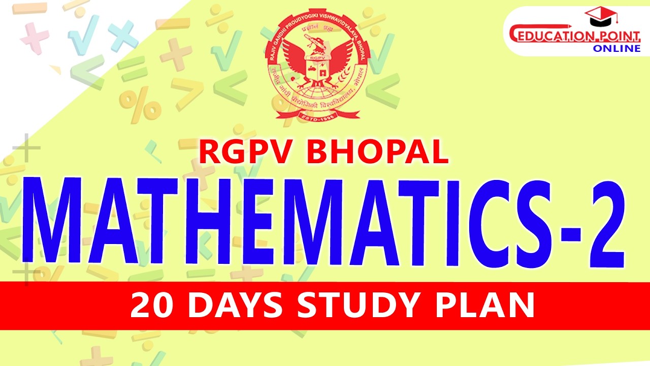 RGPV Mathematics 2 - 20 Days Study Plan
