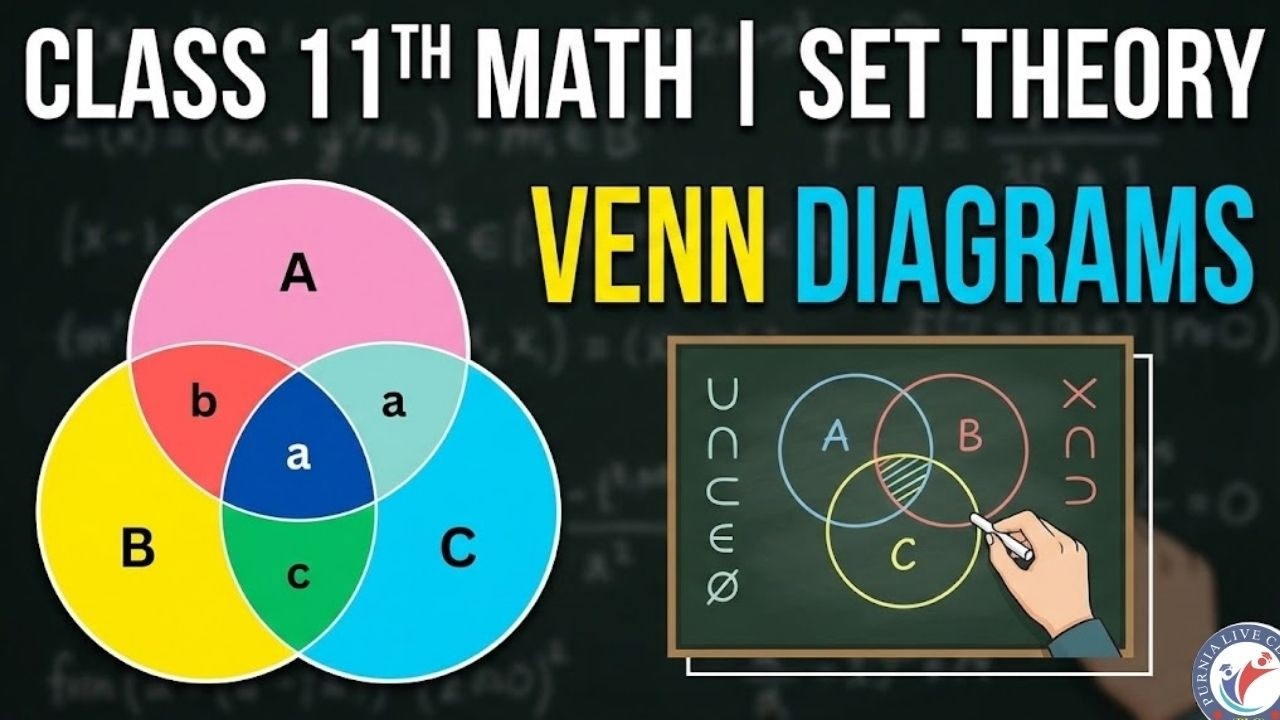 CLASS 11TH MATH | SET THEORY | VENN DIAGRAM
