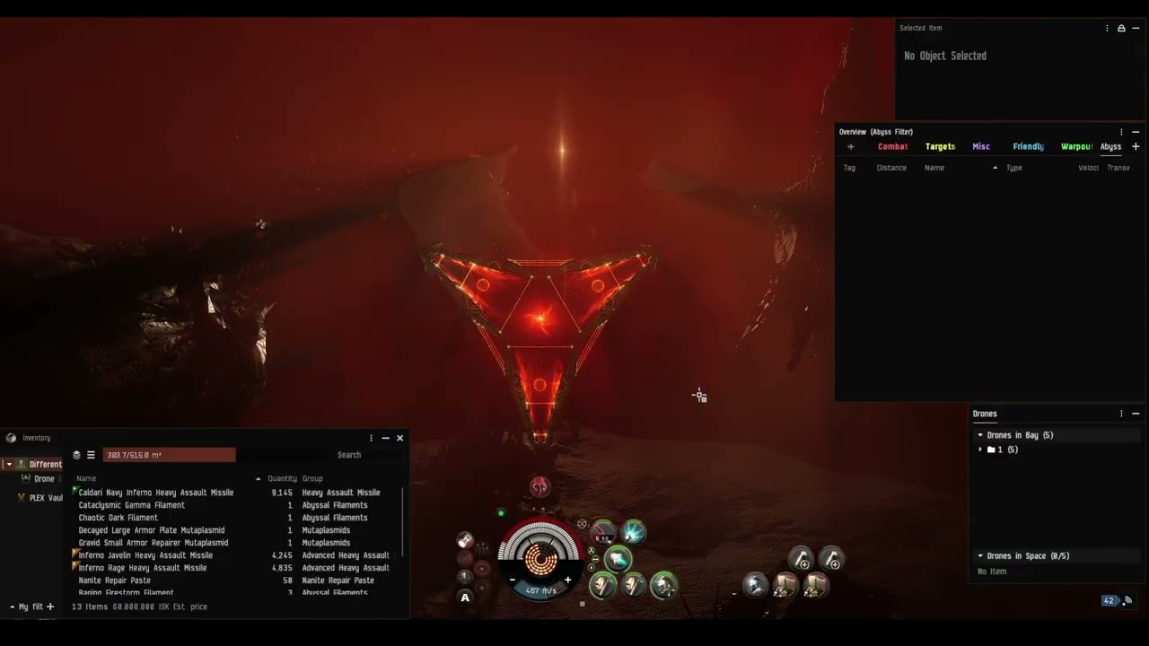 EVE Online - Abyssal Deadspace, T4 Muninn - Firestorm :(