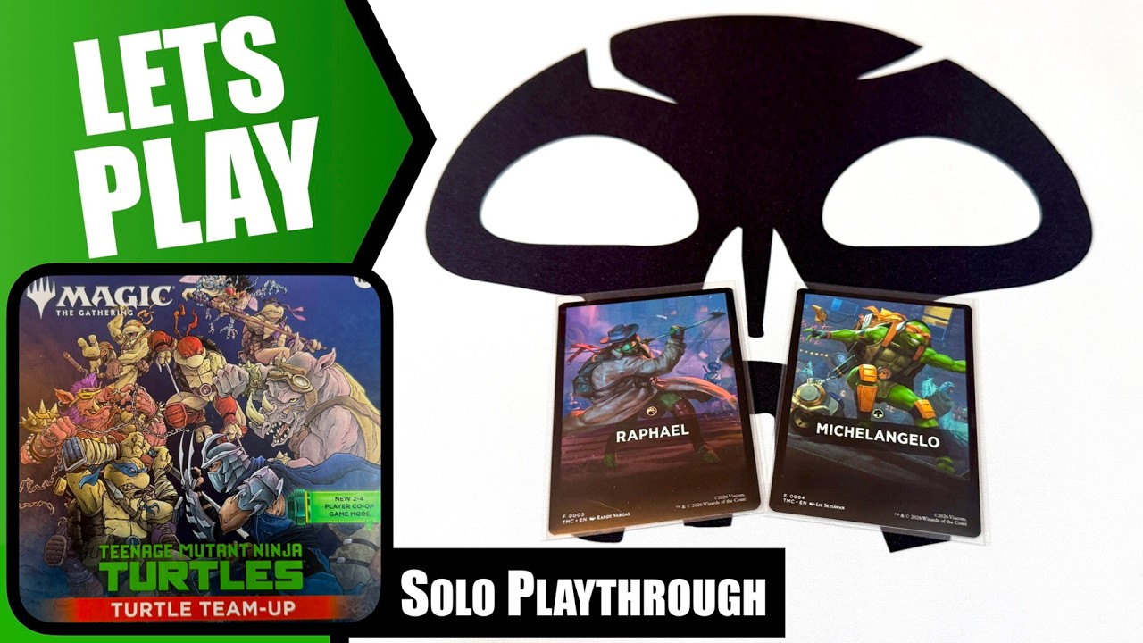 TMNT Magic the Gathering TURTLE TEAM-UP Solo Playthrough