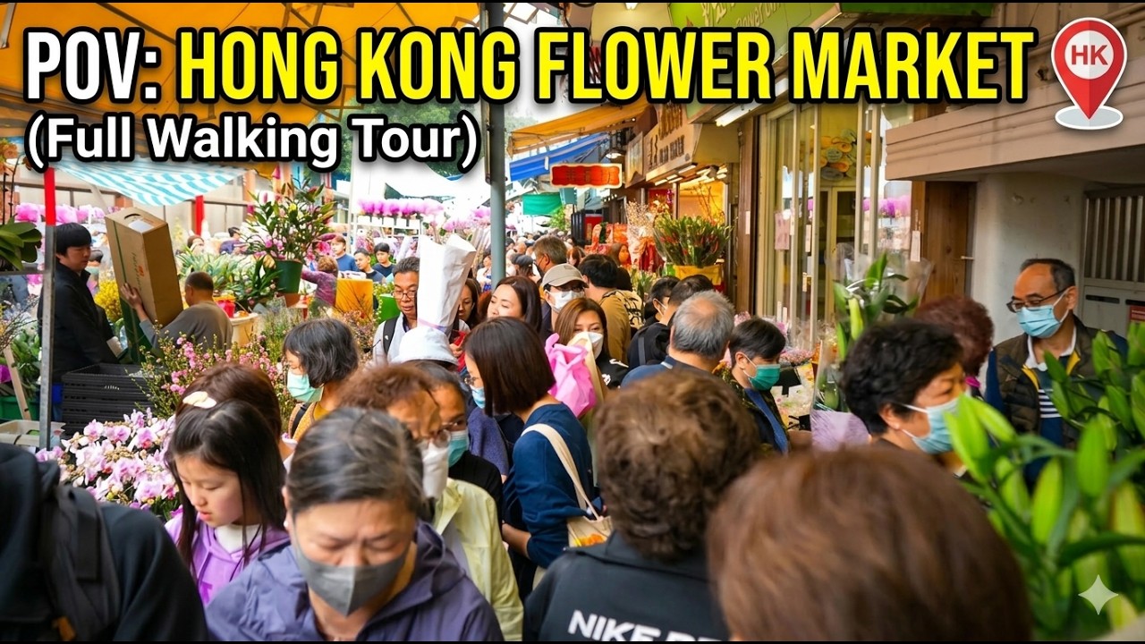 [4K] POV Walk in Hong Kong - Sham Shui Po and the Flower Market