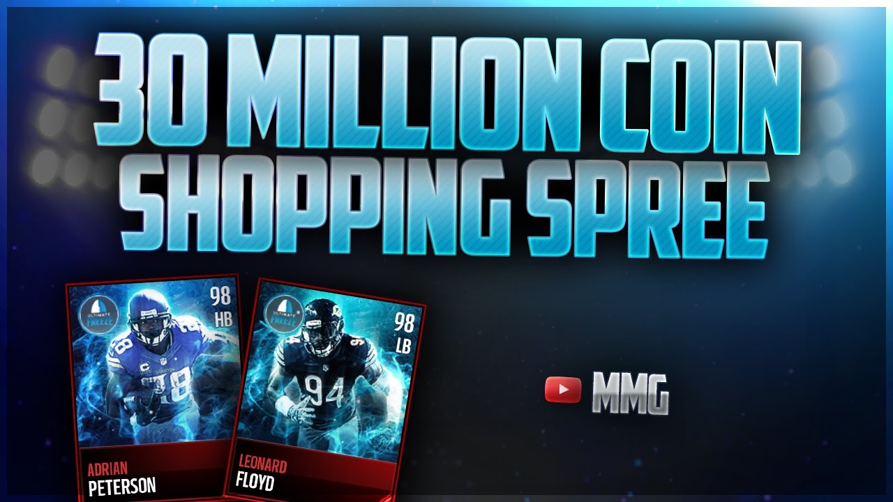 30 MILLION COIN SHOPPING SPREE! Madden Mobile 17
