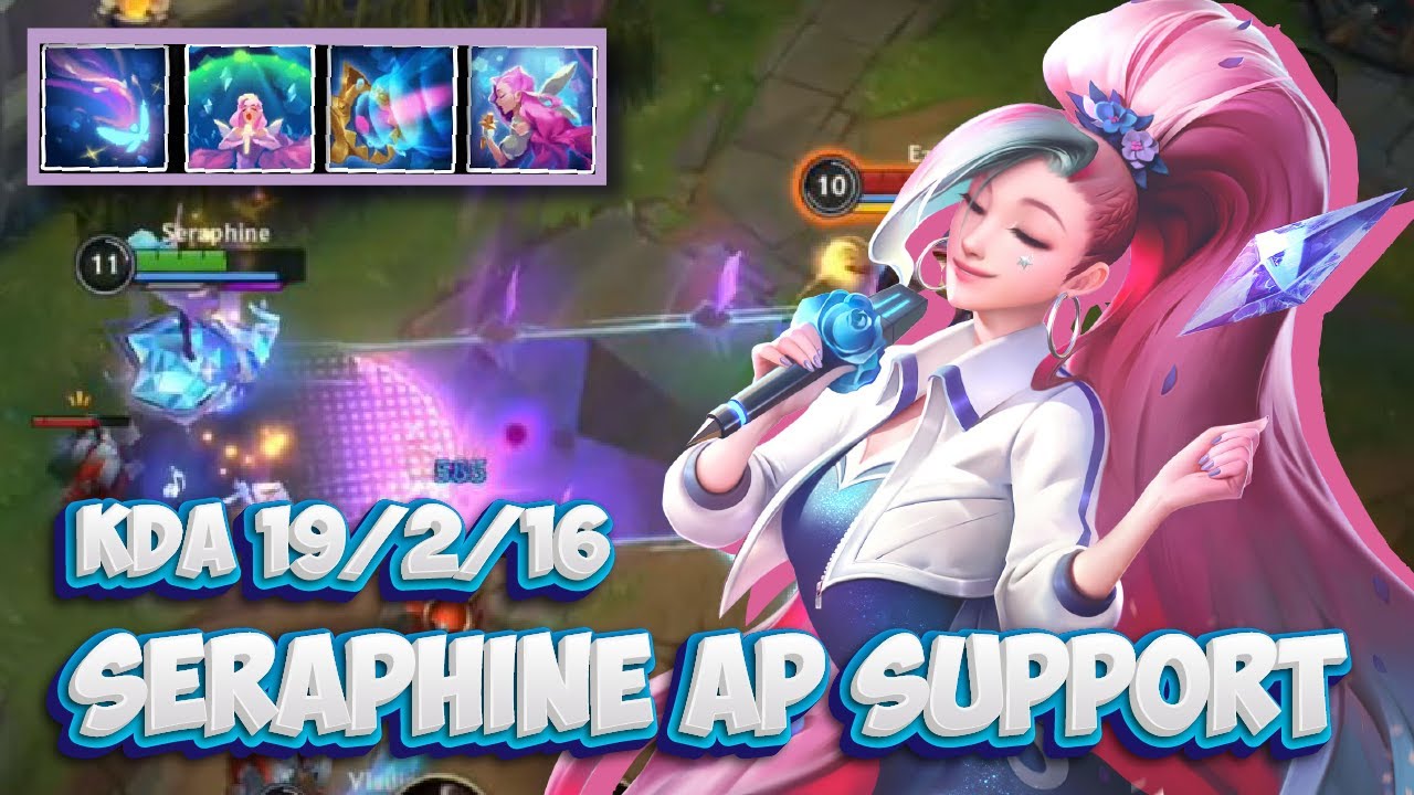 19 KILL!! SUPPORT CARRY KDA SERAPHINE / WILD RIFT (BUILD + RUNES)