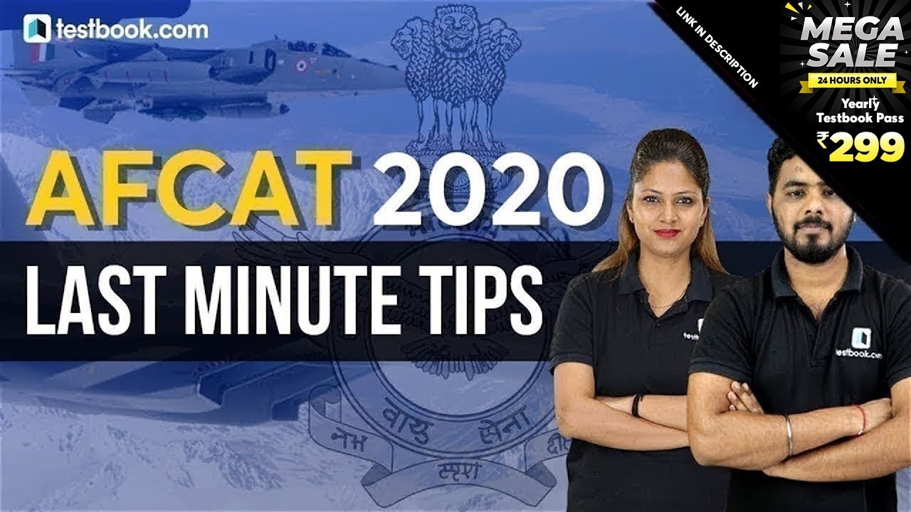AFCAT 2020 | Last Minute Tips for AFCAT 1 Exam | Crack Air Force Exam in First Attempt