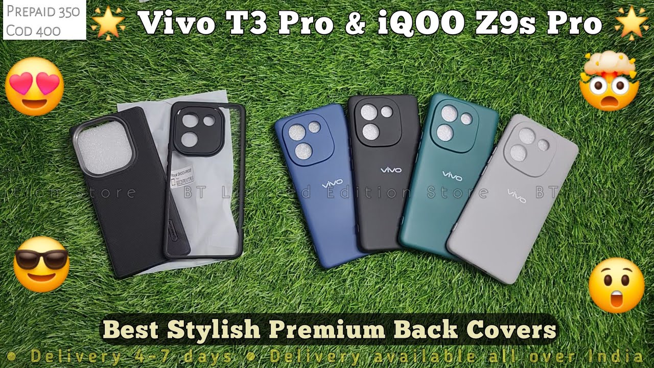 Vivo T3 Pro & iQOO Z9s Pro Original Transparent Back Cover ! Non Yellowing Premium Quality