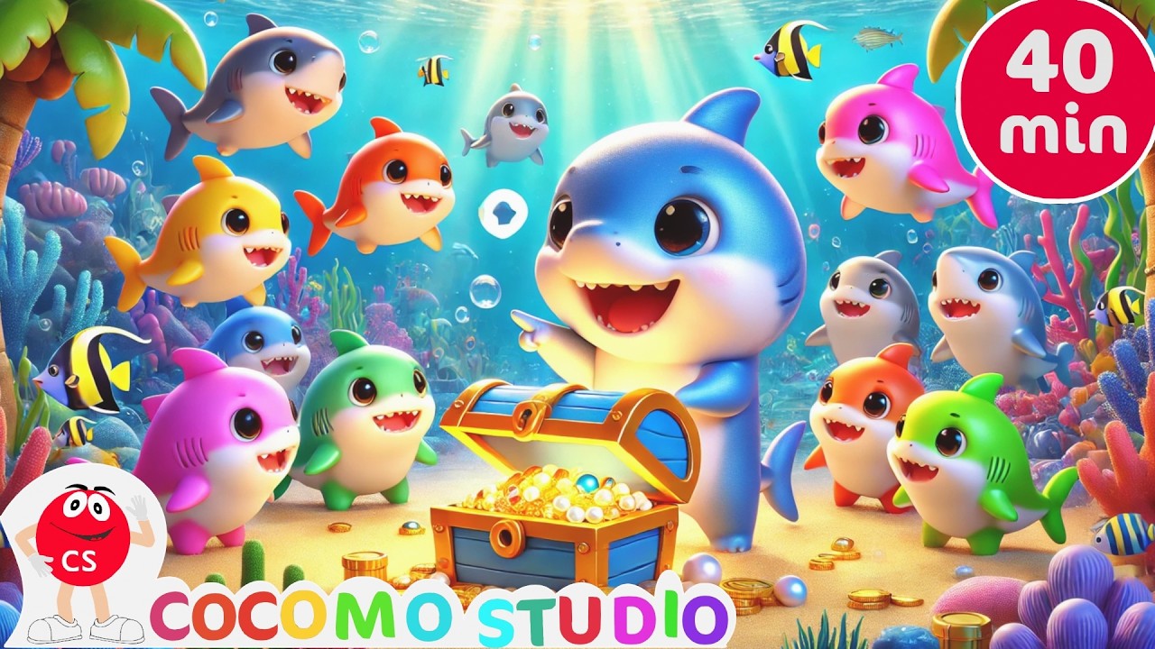 Baby Shark Compilation 🦈🎵 | 30 Minutes Nursery Rhymes for Toddlers