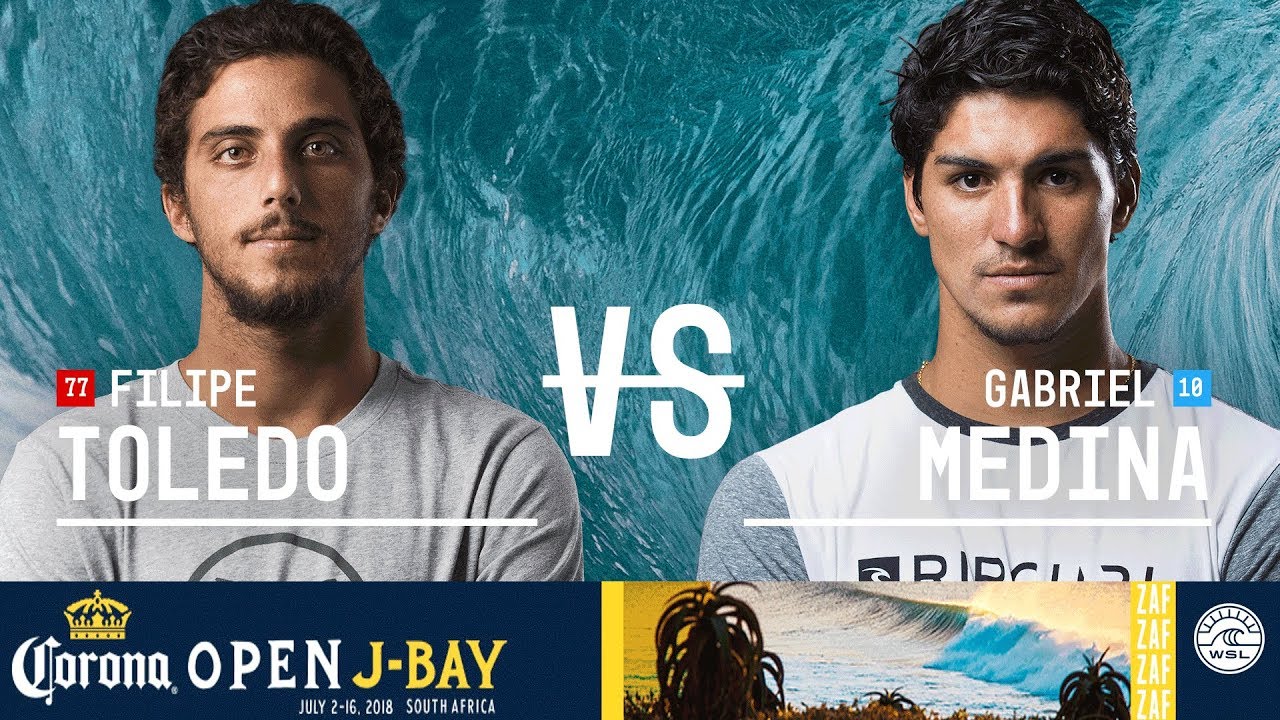 Filipe Toledo vs. Gabriel Medina - Quarterfinals, Heat 3 - Corona Open J-Bay - Men's 2018